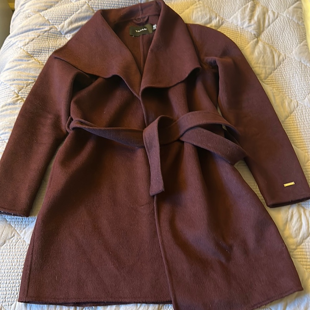 NWOT Wool Tahari wrap coat
